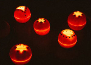 Bougies orange